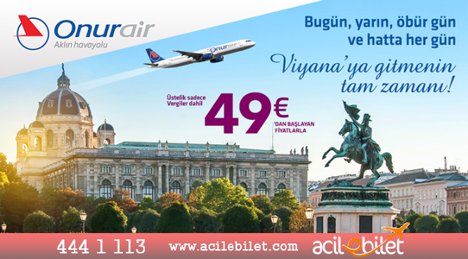 Onur Air Viyana 49€